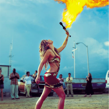 shakira et le feu